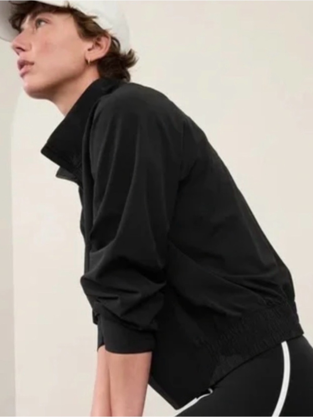 Athleta Black Half-Zip Utility Pullover Jacket - Picture 2 of 8
